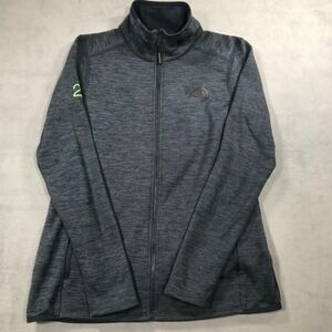 The North Face Fleece Gray Full Zip Sweater Women Medium Gray Lightweight Jacket